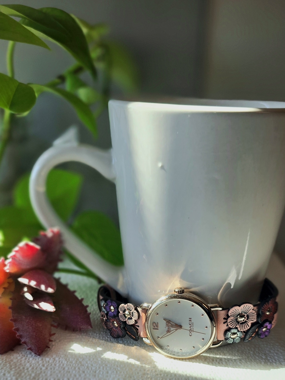 Delancey Watch With Floral Applique, 36 Mm - Picture 3 of 4
